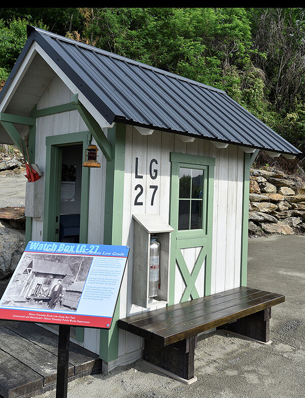 Replica guard house for railroad workers
